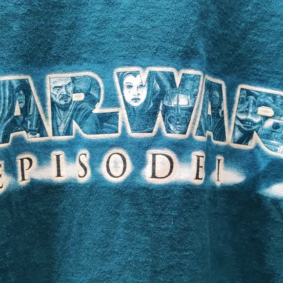 Star Wars Episode I Teal T-Shirt - Picture 2 of 4